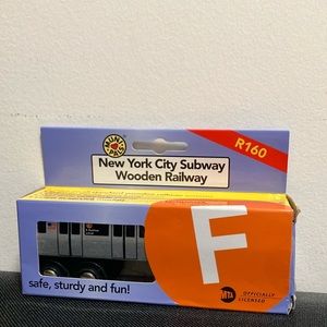 NYC Transit F Munipal Wooden Train